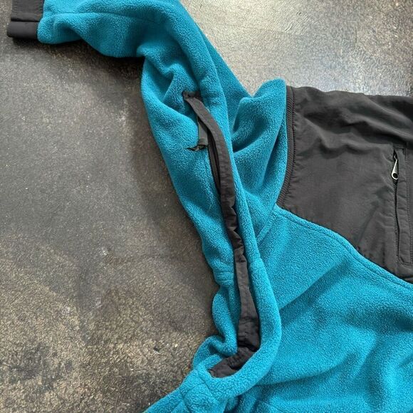Vintage 90s The North Face Men’s Blue Fleece 1/4 Zip Up Jacket 100% Polyester - Picture 8 of 16